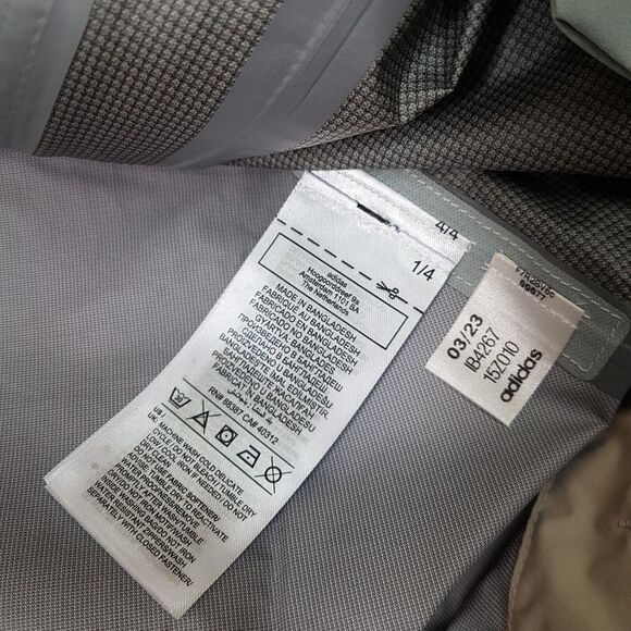 ADIDAS Terrex Xploric Rain.Rdy Hiking Jacket Womens Size LARGE Grey Beige - Picture 9 of 11